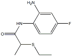 N-(2-amino-4-fluorophenyl)-2-(ethylsulfanyl)propanamide 구조식 이미지