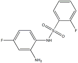 N-(2-amino-4-fluorophenyl)-2-fluorobenzenesulfonamide 구조식 이미지