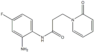 N-(2-amino-4-fluorophenyl)-3-(2-oxopyridin-1(2H)-yl)propanamide Structure