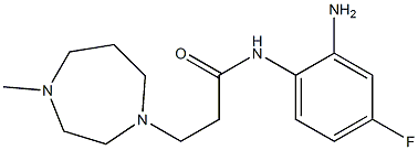 N-(2-amino-4-fluorophenyl)-3-(4-methyl-1,4-diazepan-1-yl)propanamide 구조식 이미지