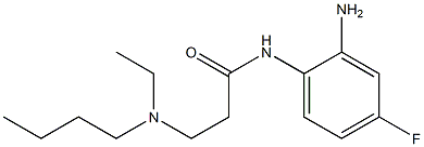 N-(2-amino-4-fluorophenyl)-3-[butyl(ethyl)amino]propanamide 구조식 이미지