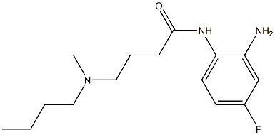 N-(2-amino-4-fluorophenyl)-4-[butyl(methyl)amino]butanamide 구조식 이미지