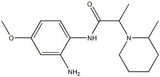N-(2-amino-4-methoxyphenyl)-2-(2-methylpiperidin-1-yl)propanamide 구조식 이미지
