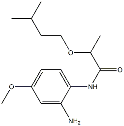 N-(2-amino-4-methoxyphenyl)-2-(3-methylbutoxy)propanamide 구조식 이미지