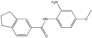 N-(2-amino-4-methoxyphenyl)-2,3-dihydro-1H-indene-5-carboxamide 구조식 이미지