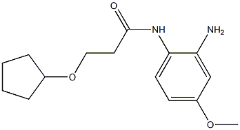 N-(2-amino-4-methoxyphenyl)-3-(cyclopentyloxy)propanamide Structure