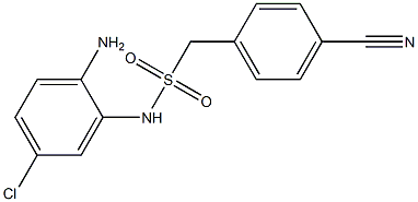 N-(2-amino-5-chlorophenyl)-1-(4-cyanophenyl)methanesulfonamide Structure