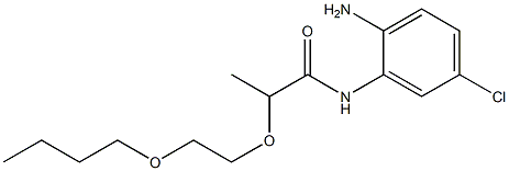 N-(2-amino-5-chlorophenyl)-2-(2-butoxyethoxy)propanamide 구조식 이미지