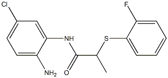 N-(2-amino-5-chlorophenyl)-2-[(2-fluorophenyl)sulfanyl]propanamide Structure