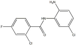 N-(2-amino-5-chlorophenyl)-2-chloro-4-fluorobenzamide 구조식 이미지