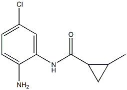 N-(2-amino-5-chlorophenyl)-2-methylcyclopropanecarboxamide 구조식 이미지