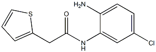 N-(2-amino-5-chlorophenyl)-2-thien-2-ylacetamide 구조식 이미지