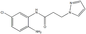 N-(2-amino-5-chlorophenyl)-3-(1H-pyrazol-1-yl)propanamide Structure