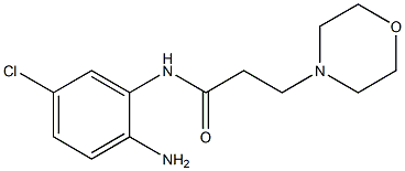 N-(2-amino-5-chlorophenyl)-3-morpholin-4-ylpropanamide 구조식 이미지
