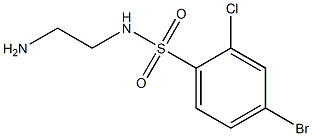 N-(2-aminoethyl)-4-bromo-2-chlorobenzene-1-sulfonamide 구조식 이미지