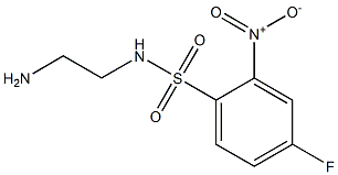 N-(2-aminoethyl)-4-fluoro-2-nitrobenzene-1-sulfonamide Structure