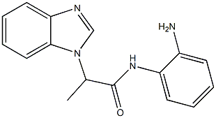 N-(2-aminophenyl)-2-(1H-benzimidazol-1-yl)propanamide 구조식 이미지