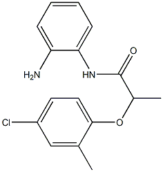 N-(2-aminophenyl)-2-(4-chloro-2-methylphenoxy)propanamide 구조식 이미지