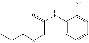 N-(2-aminophenyl)-2-(propylsulfanyl)acetamide 구조식 이미지