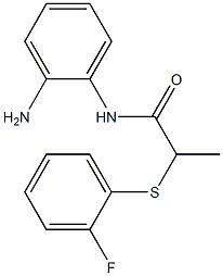N-(2-aminophenyl)-2-[(2-fluorophenyl)sulfanyl]propanamide Structure