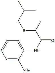 N-(2-aminophenyl)-2-[(2-methylpropyl)sulfanyl]propanamide Structure
