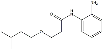 N-(2-aminophenyl)-3-(3-methylbutoxy)propanamide 구조식 이미지