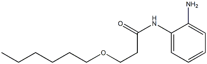 N-(2-aminophenyl)-3-(hexyloxy)propanamide 구조식 이미지