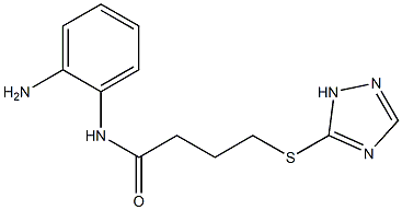 N-(2-aminophenyl)-4-(1H-1,2,4-triazol-5-ylsulfanyl)butanamide Structure