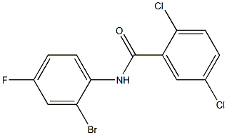 N-(2-bromo-4-fluorophenyl)-2,5-dichlorobenzamide 구조식 이미지