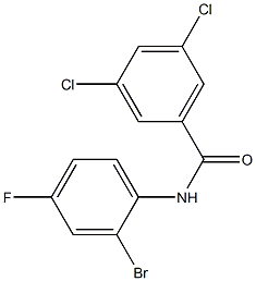 N-(2-bromo-4-fluorophenyl)-3,5-dichlorobenzamide 구조식 이미지