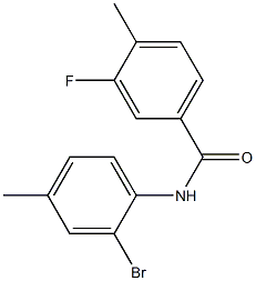 N-(2-bromo-4-methylphenyl)-3-fluoro-4-methylbenzamide Structure