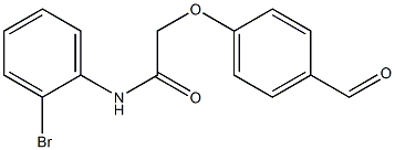 N-(2-bromophenyl)-2-(4-formylphenoxy)acetamide 구조식 이미지