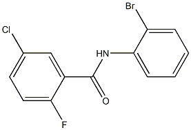 N-(2-bromophenyl)-5-chloro-2-fluorobenzamide 구조식 이미지