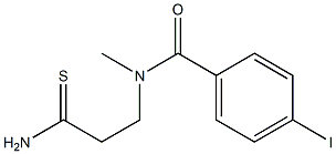 N-(2-carbamothioylethyl)-4-iodo-N-methylbenzamide 구조식 이미지