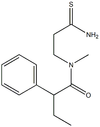 N-(2-carbamothioylethyl)-N-methyl-2-phenylbutanamide 구조식 이미지