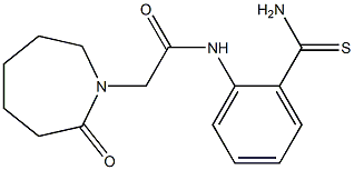 N-(2-carbamothioylphenyl)-2-(2-oxoazepan-1-yl)acetamide 구조식 이미지