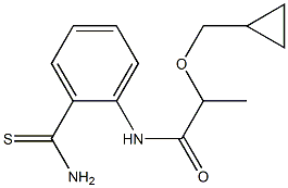 N-(2-carbamothioylphenyl)-2-(cyclopropylmethoxy)propanamide 구조식 이미지