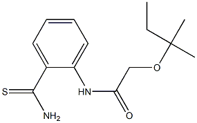 N-(2-carbamothioylphenyl)-2-[(2-methylbutan-2-yl)oxy]acetamide 구조식 이미지