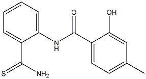 N-(2-carbamothioylphenyl)-2-hydroxy-4-methylbenzamide Structure