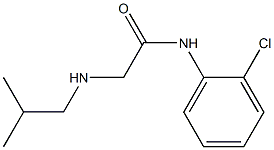 N-(2-chlorophenyl)-2-[(2-methylpropyl)amino]acetamide 구조식 이미지