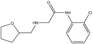 N-(2-chlorophenyl)-2-[(oxolan-2-ylmethyl)amino]acetamide 구조식 이미지