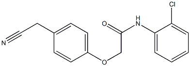 N-(2-chlorophenyl)-2-[4-(cyanomethyl)phenoxy]acetamide Structure