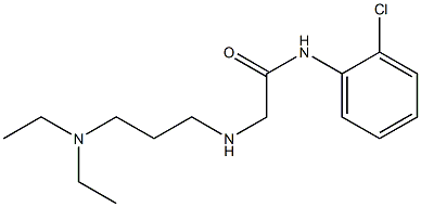 N-(2-chlorophenyl)-2-{[3-(diethylamino)propyl]amino}acetamide 구조식 이미지