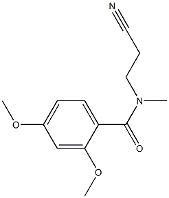 N-(2-cyanoethyl)-2,4-dimethoxy-N-methylbenzamide Structure