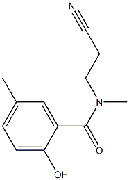 N-(2-cyanoethyl)-2-hydroxy-N,5-dimethylbenzamide 구조식 이미지