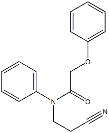 N-(2-cyanoethyl)-2-phenoxy-N-phenylacetamide Structure