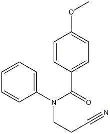 N-(2-cyanoethyl)-4-methoxy-N-phenylbenzamide 구조식 이미지