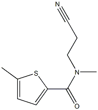 N-(2-cyanoethyl)-N,5-dimethylthiophene-2-carboxamide 구조식 이미지