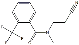 N-(2-cyanoethyl)-N-methyl-2-(trifluoromethyl)benzamide 구조식 이미지