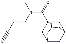 N-(2-cyanoethyl)-N-methyladamantane-1-carboxamide Structure